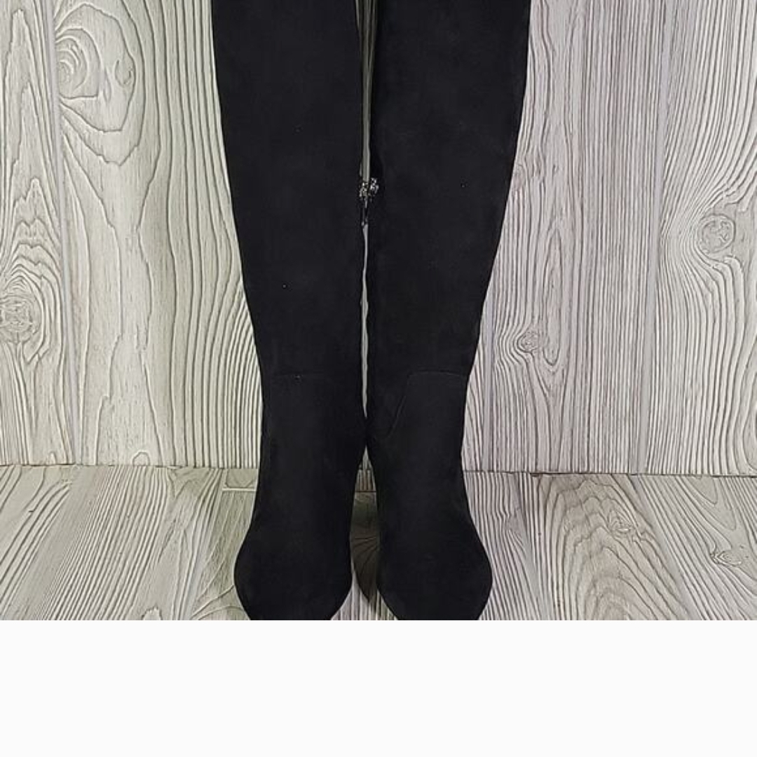 Sam Edelman Women's Black Suede Over-The-Knee Block Heel Boots Hai Size 8 — image 7 of 8